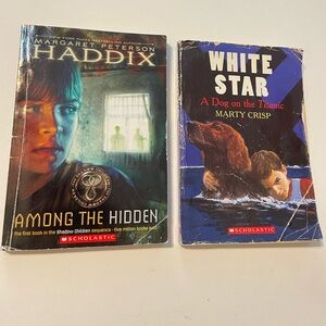 Scholastic Book Pair: Among the Hidden & White Star Books- Paperback